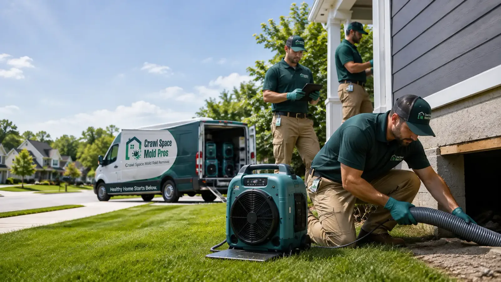 Crawl Space Mold Removal in Hope, MI